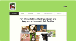 Desktop Screenshot of fwpetfoodpantry.com